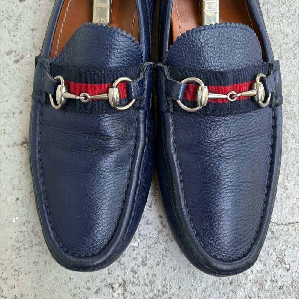 Gucci, navy driving shoes - Picture 14 of 14